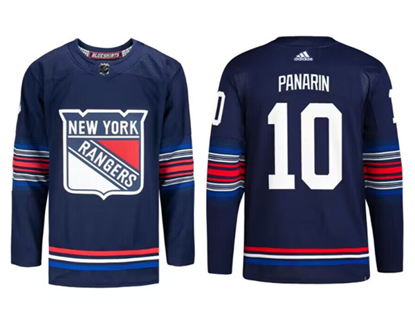 Men's New York Rangers Custom Navy Stitched Jersey